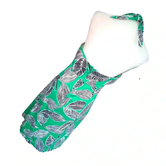 Sag Harbor Halter Dress Tie Neck High Empire Waist Zipper Back Size 6 - Picture 4 of 12